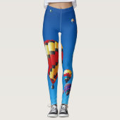Heißluftballons Blue Sky Leggings (Vorderseite)