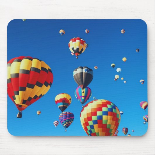Heißluftballons Blue Sky Mousepad (Vorne)