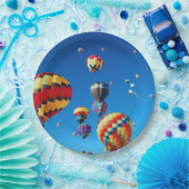 Heißluftballons Blue Sky Pappteller (Party)