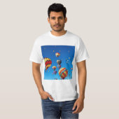Heißluftballons Blue Sky T-Shirt (Vorne ganz)