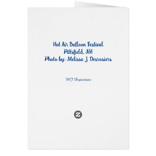 Heißluftballons - Denken Sie an Sie (Hinten)