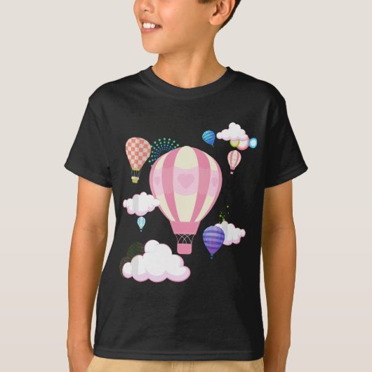 Heißluftballons der Himmel ist das Limit kreativer T-Shirt (Vorderseite)