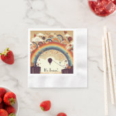 Heißluftballons farbenfroh serviette (Beispiel)