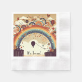 Heißluftballons farbenfroh serviette (Vorderseite)