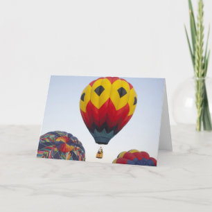 Heißluftballons Feiertagskarte