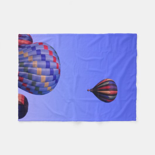 Heißluftballons Fleecedecke (Vorderseite (Horizontal))