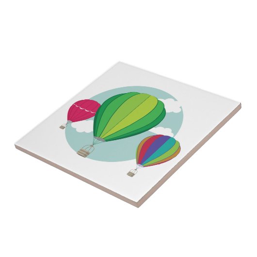 Heißluftballons Fliese (Seite)