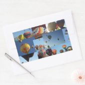 Heißluftballons Fotokollage-Aufkleber Rechteckiger Aufkleber (Umschlag)
