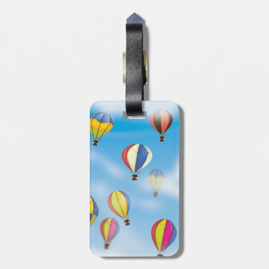 Heißluftballons Gepäckanhänger (Rückseite vertikal)