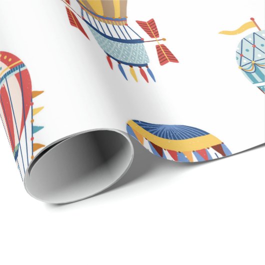 Heißluftballons Geschenkpapier (Rolleneckpunkt)