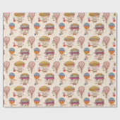 Heißluftballons Geschenkpapier (Flach)
