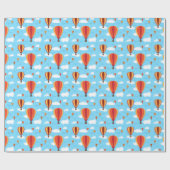 Heißluftballons Geschenkpapier (Flach)