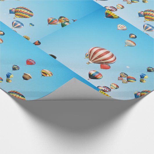 Heißluftballons Geschenkpapier (Ecke)