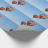 Heißluftballons Geschenkpapier (Ecke)