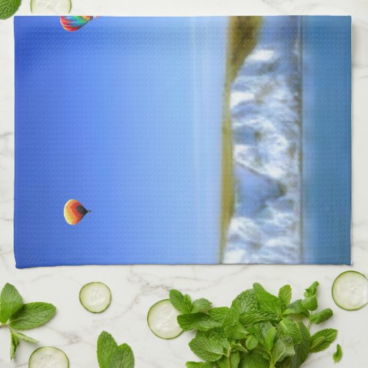 Heißluftballons Geschirrtuch (Gefaltet)