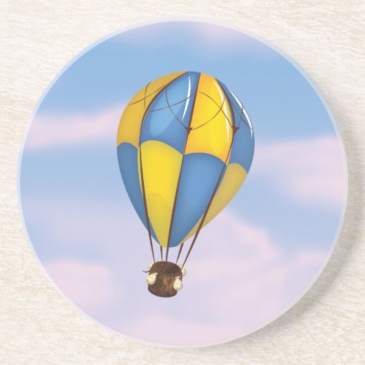 Heißluftballons Getränkeuntersetzer (Vorne)