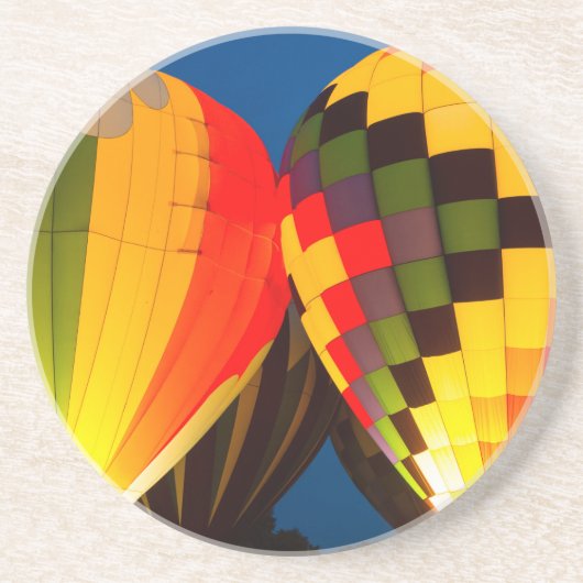 Heißluftballons glühen getränkeuntersetzer (Vorne)