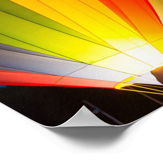 Heißluftballons glühen poster (Ecke)