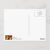 Heißluftballons glühen postkarte (Rückseite)