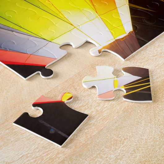 Heißluftballons glühen puzzle (Seite)