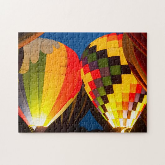 Heißluftballons glühen puzzle (Horizontal)