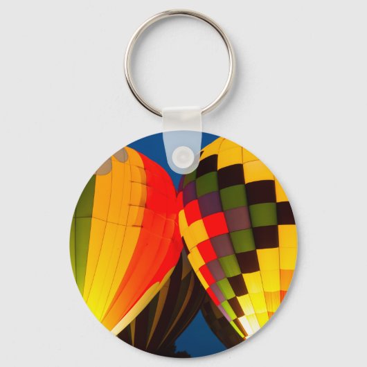 Heißluftballons glühen schlüsselanhänger (Vorderseite)