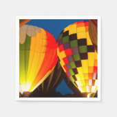 Heißluftballons glühen serviette (Vorderseite)