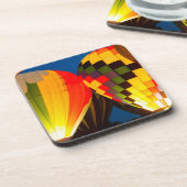 Heißluftballons glühen untersetzer (Linke Seite)