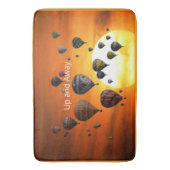 Heißluftballons im Flug Badematte (Vorderseite Vertikal)