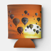Heißluftballons im Flug Dosenkühler (Rückseite)