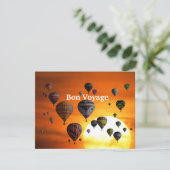 Heißluftballons im Flug Einladung (Stehend Vorderseite)