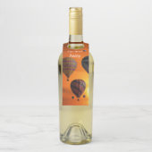 Heißluftballons im Flug Flaschenanhänger (Auf Flasche)