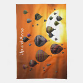 Heißluftballons im Flug Geschirrtuch (Vertikal)