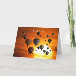 Heißluftballons im Flug Karte