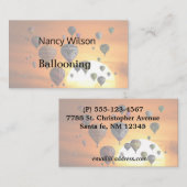 Heißluftballons im Flug Visitenkarte (Vorne/Hinten)