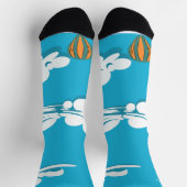 Heißluftballons im Himmel auf Socken (Oben)