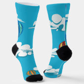 Heißluftballons im Himmel auf Socken (Gewinkelt)