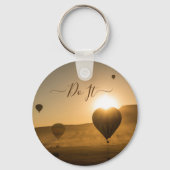 Heißluftballons im Himmel Schlüsselanhänger (Vorderseite)