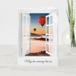 Heißluftballons im Mistgebirge Beileid Karte