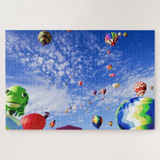 Heißluftballons im Wolkenpuzzle Puzzle (Horizontal)