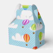 Heißluftballons in Cloudy Dotty Sky Geschenkschachtel (Rückseite)