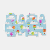 Heißluftballons in Cloudy Dotty Sky Geschenkschachtel (Ungefaltet)