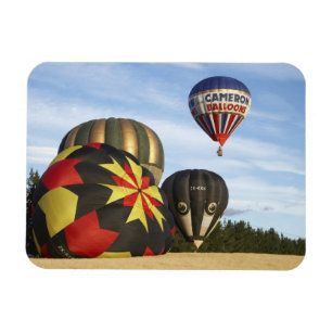 Heißluftballons in der Nähe von Wanaka, Südinsel, Magnet