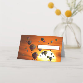 Heißluftballons in der Platzkarte