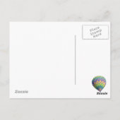 Heißluftballons in hellen Farben! Postkarte (Rückseite)