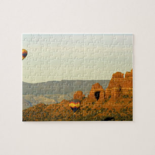 Heißluftballons in Sedona, Arizona, USA. Puzzle