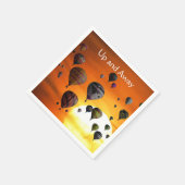 Heißluftballons in Servietten (Ecke)