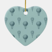 Heißluftballons Keramik Ornament (Hinten)