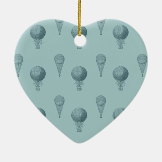 Heißluftballons Keramik Ornament (Hinten)