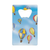 Heißluftballons Kreditkartenflaschenöffner (Vorderseite)